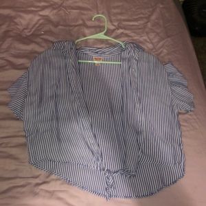 Stripped button up